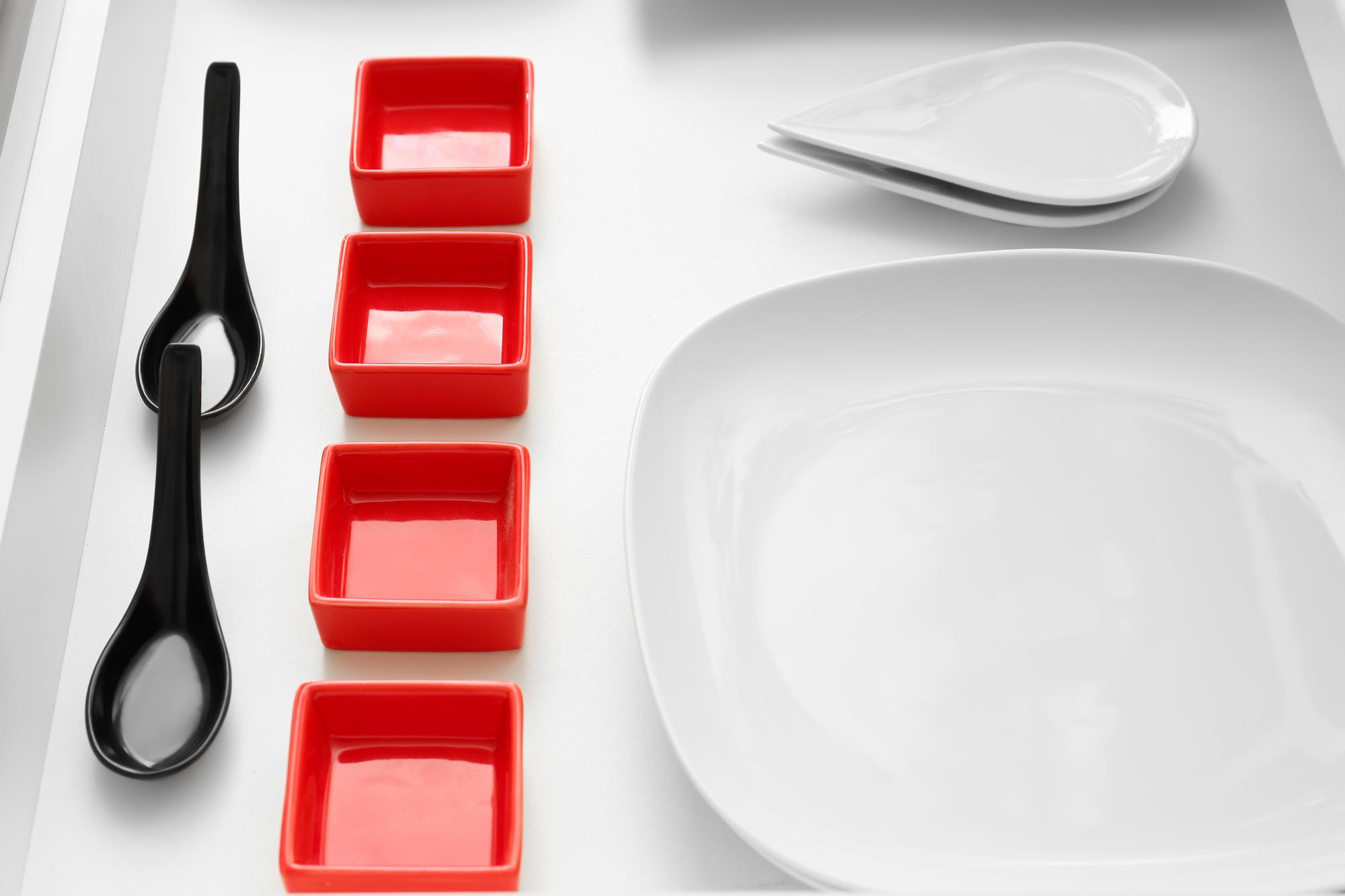 Ingredient prep station and mise en place